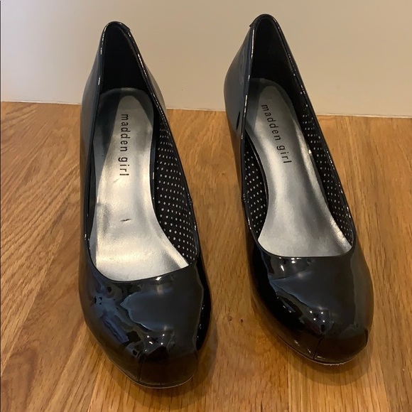Madden girl black patten leather heels - Picture 1 of 4